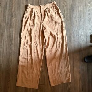 Joie Camel Wide Leg Pants/Trousers- L- NWT